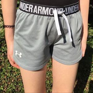 Girls Under Armour athletic shorts